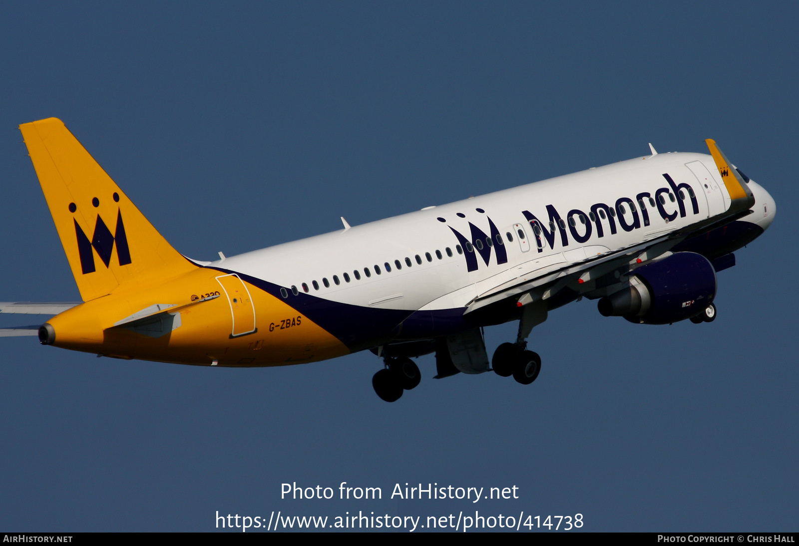 Aircraft Photo of G-ZBAS | Airbus A320-214 | Monarch Airlines | AirHistory.net #414738