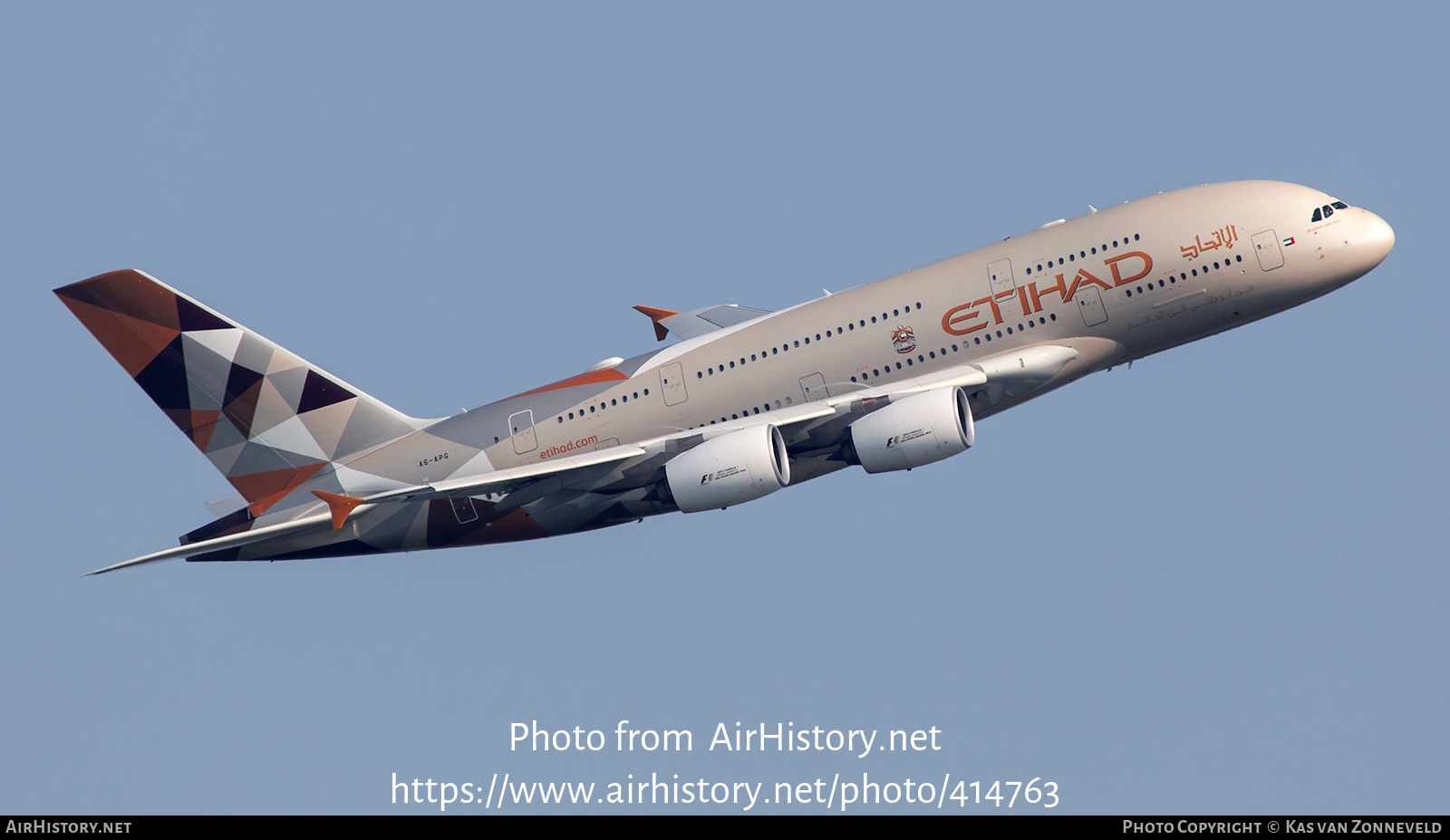 Aircraft Photo of A6-APG | Airbus A380-861 | Etihad Airways | AirHistory.net #414763