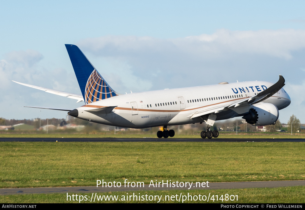 Aircraft Photo of N28912 | Boeing 787-8 Dreamliner | United Airlines | AirHistory.net #414801