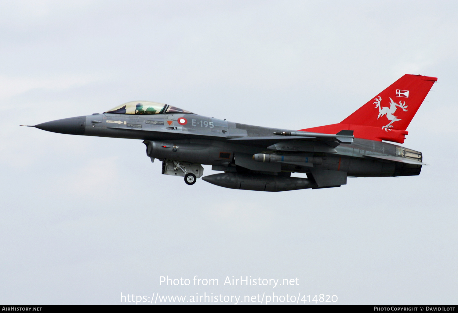 Aircraft Photo of E-195 | General Dynamics F-16AM Fighting Falcon | Denmark - Air Force | AirHistory.net #414820