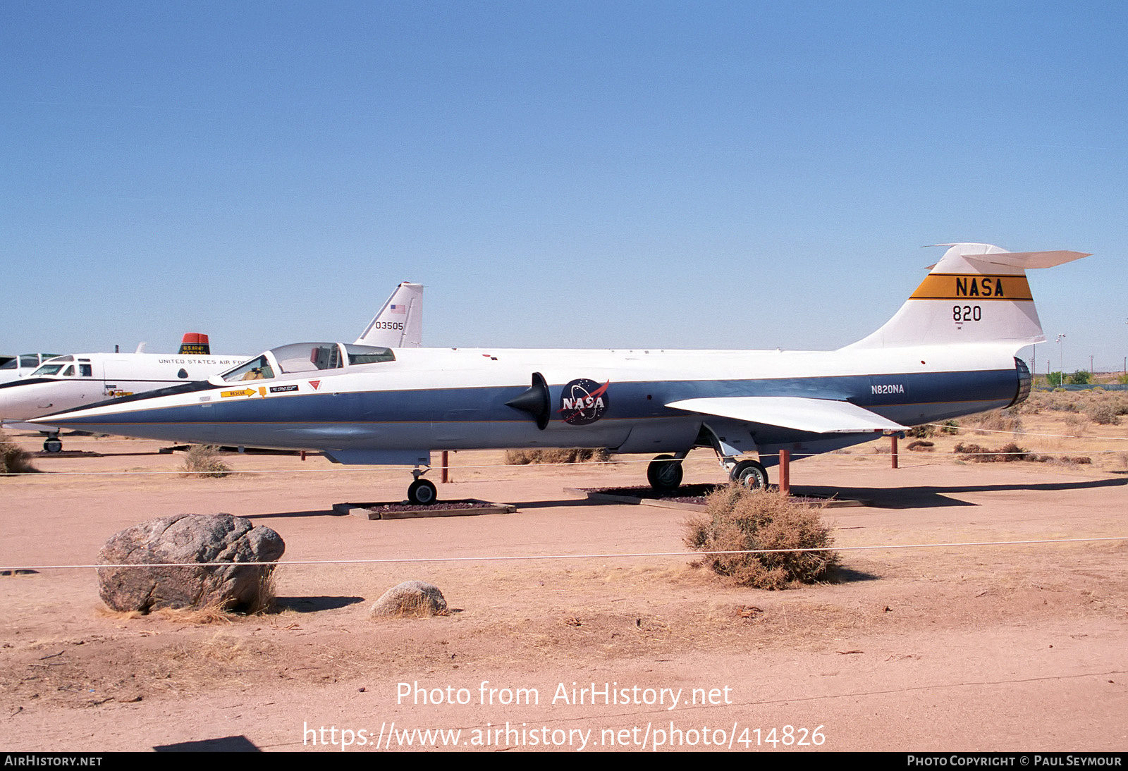 Aircraft Photo of N820NA / NASA 820 | Lockheed F-104G Starfighter | NASA - National Aeronautics and Space Administration | AirHistory.net #414826