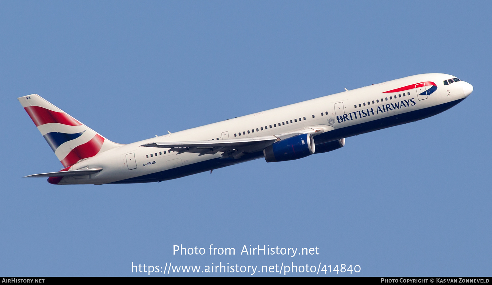 Aircraft Photo of G-BNWA | Boeing 767-336/ER | British Airways | AirHistory.net #414840