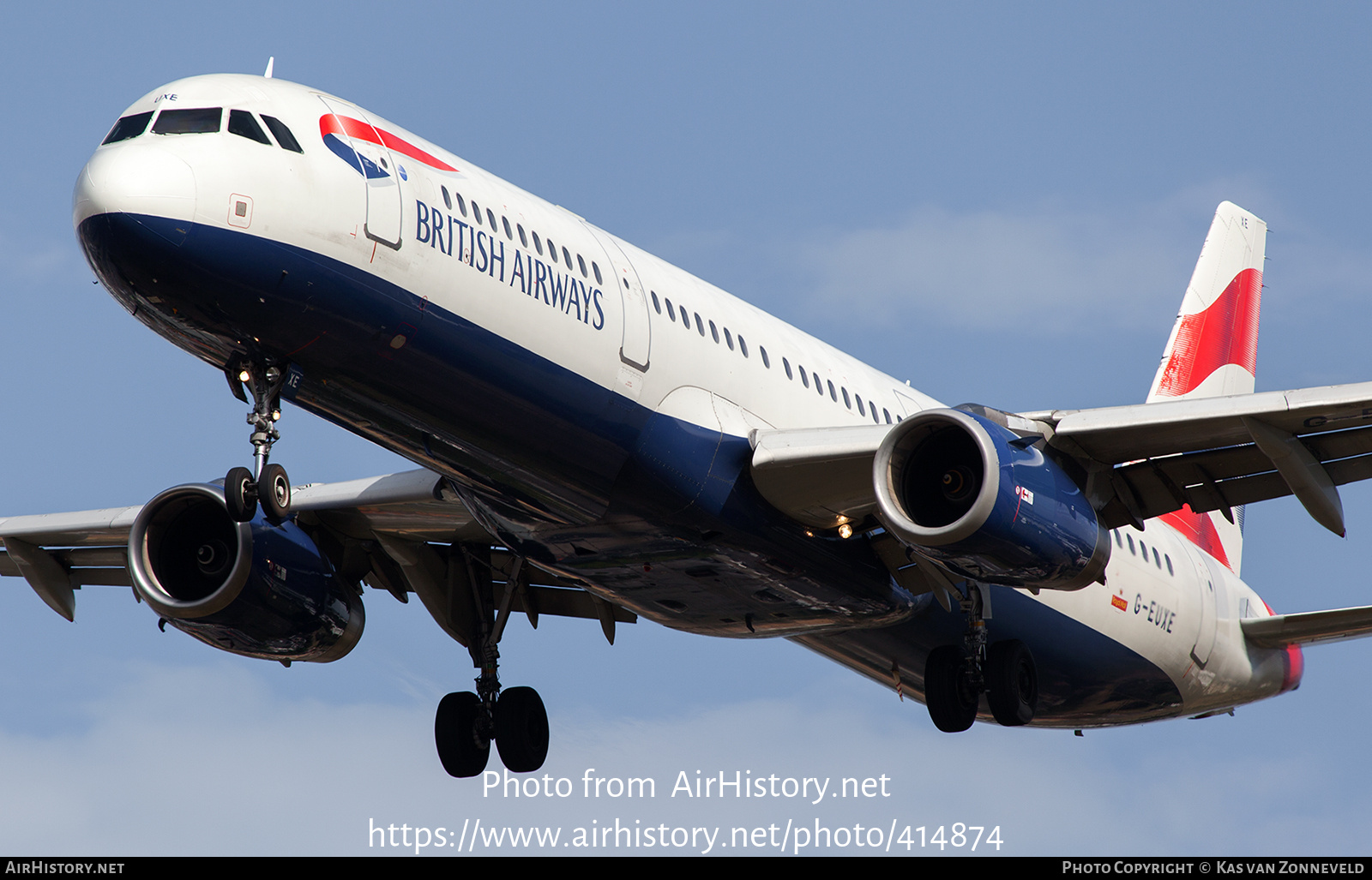 Aircraft Photo of G-EUXE | Airbus A321-231 | British Airways | AirHistory.net #414874