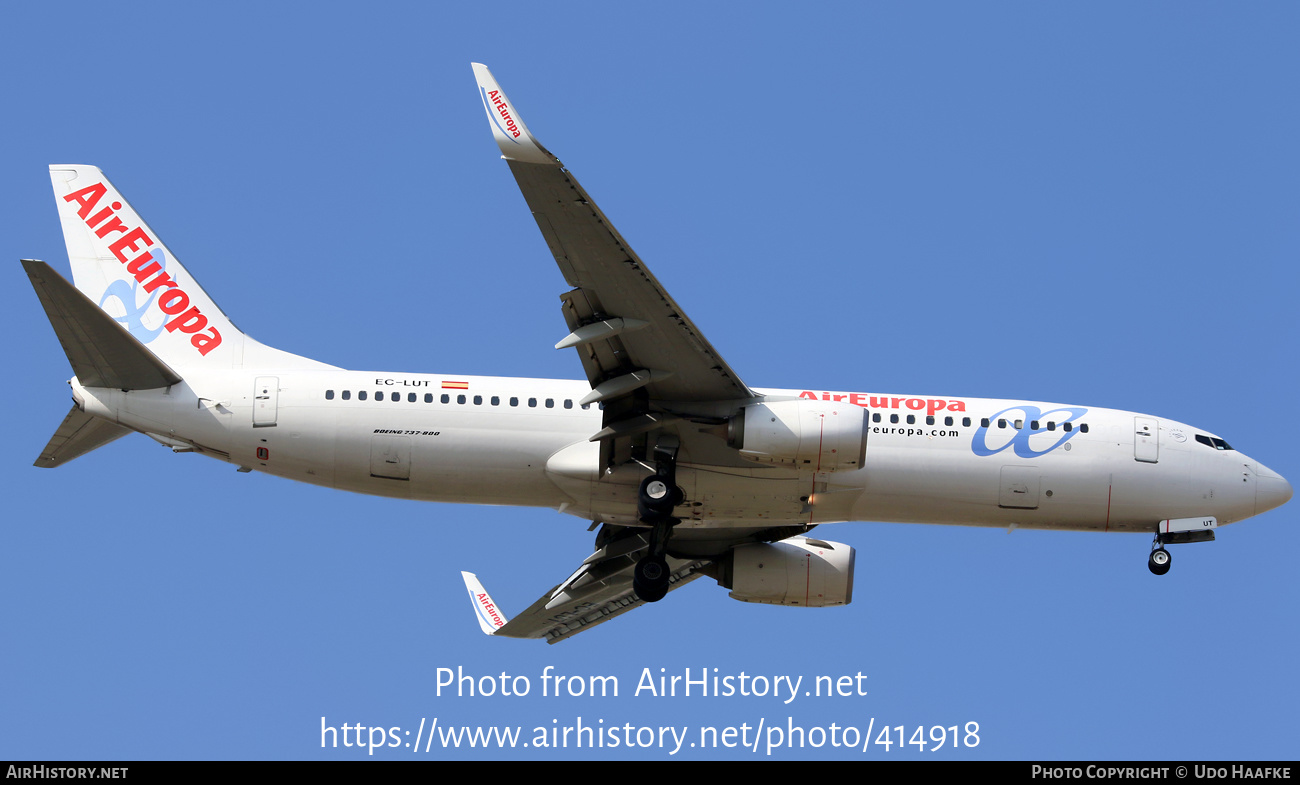 Aircraft Photo of EC-LUT | Boeing 737-85P | Air Europa | AirHistory.net #414918