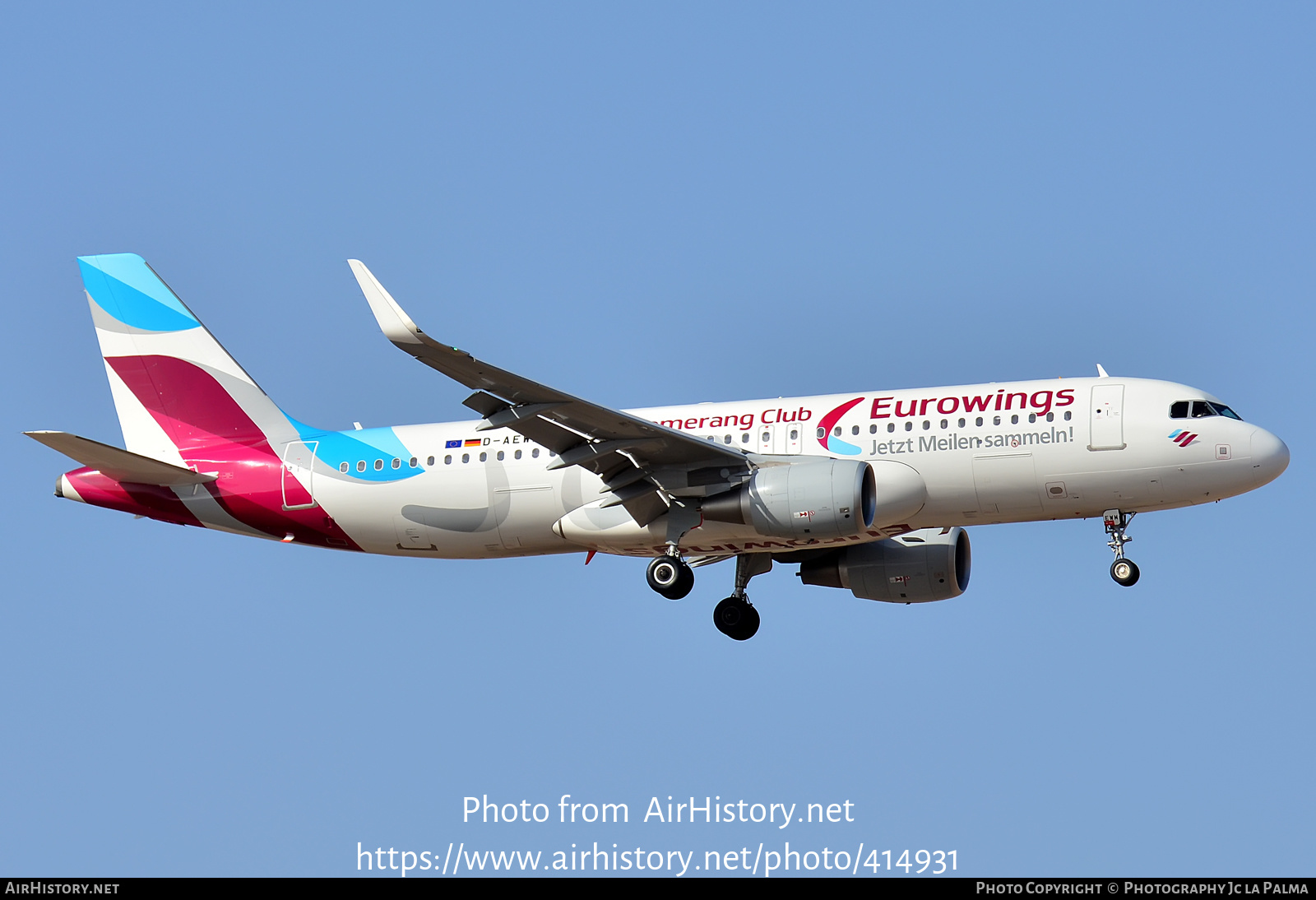 Aircraft Photo of D-AEWM | Airbus A320-214 | Eurowings | AirHistory.net #414931