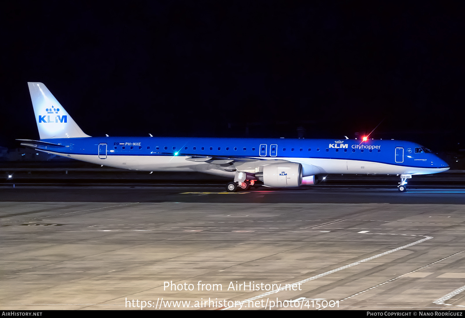 Aircraft Photo of PH-NXE | Embraer 195-E2 (ERJ-190-400) | KLM Cityhopper | AirHistory.net #415001