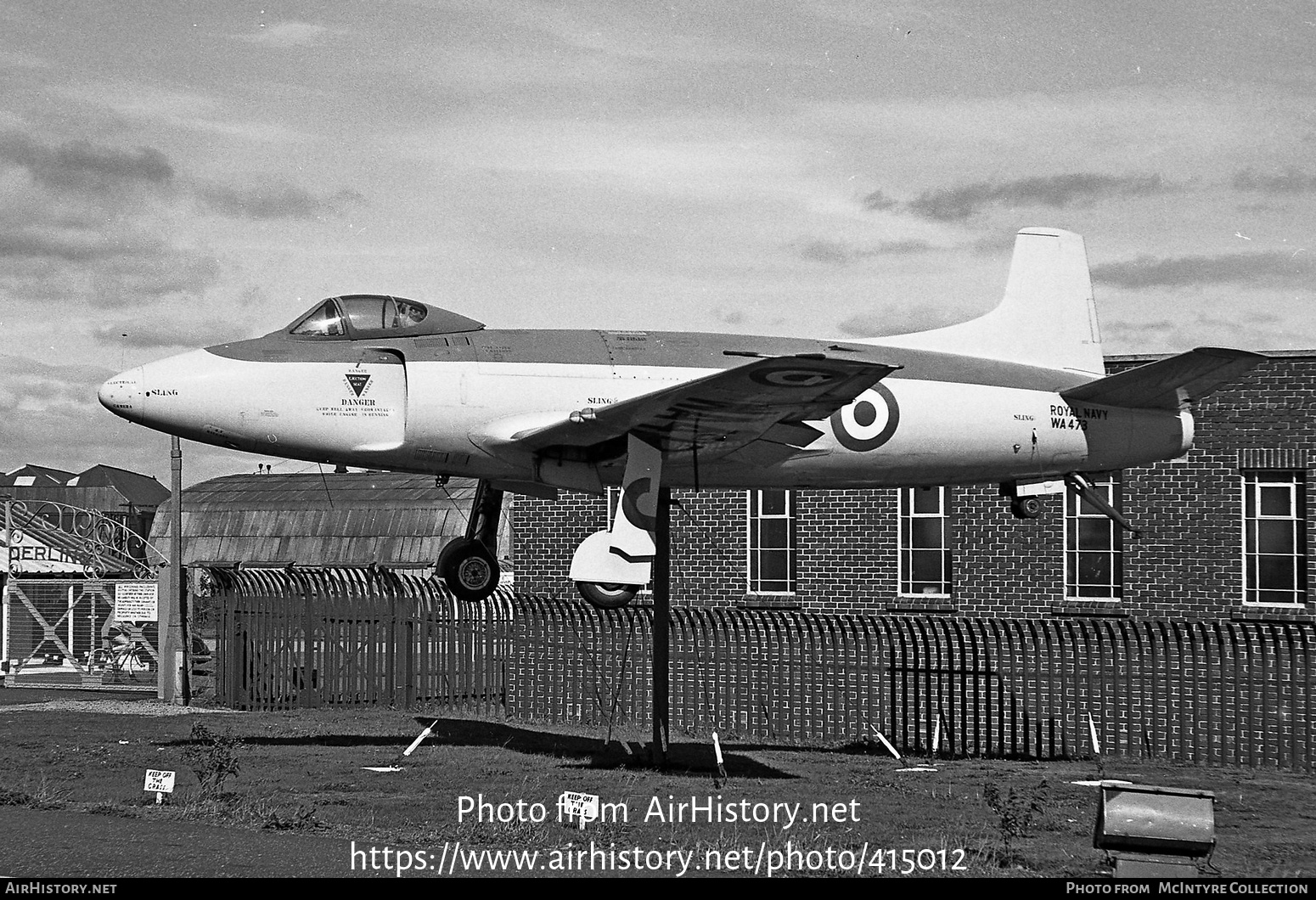 Aircraft Photo of WA473 | Supermarine Attacker F1 | UK - Navy | AirHistory.net #415012