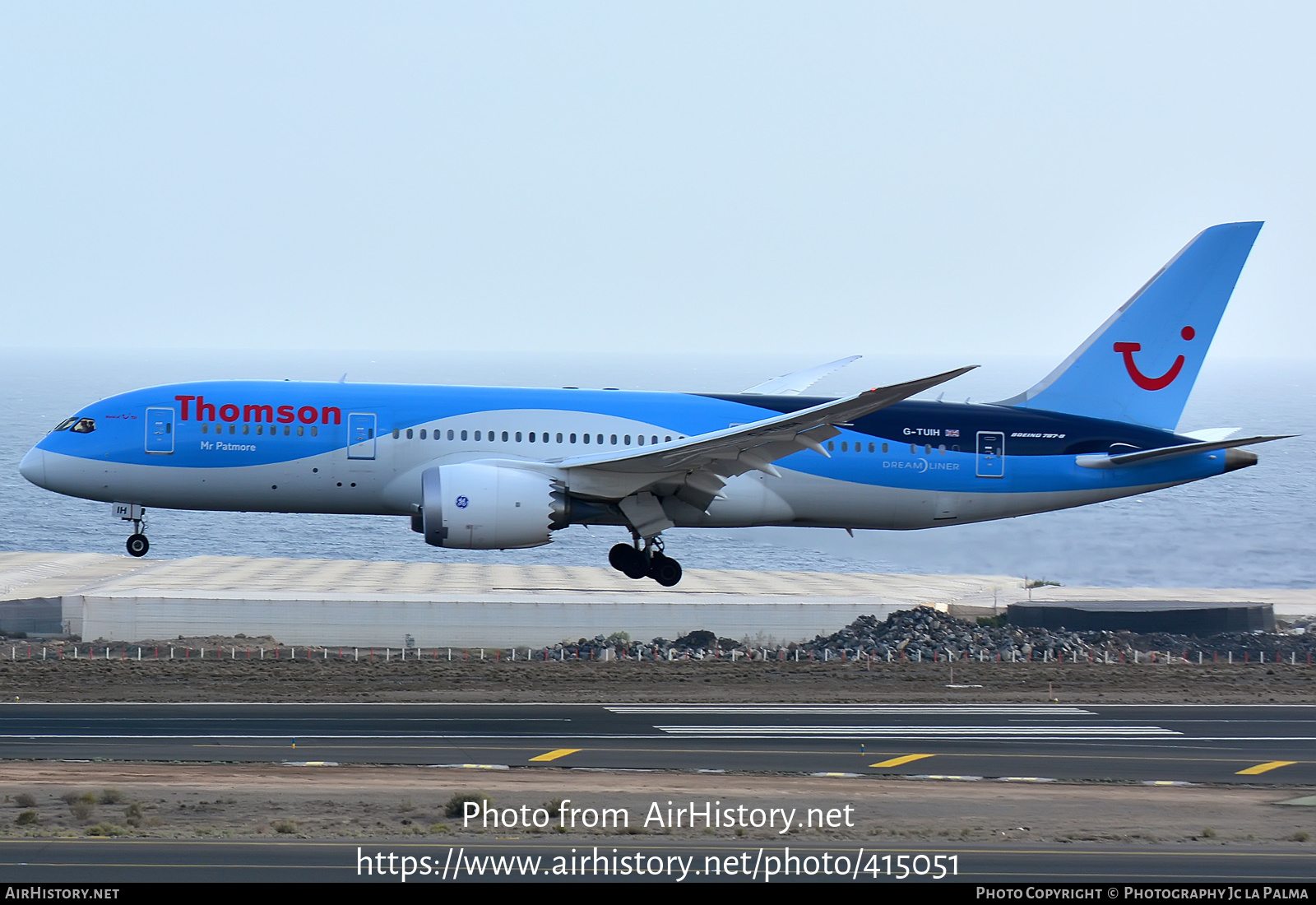 Aircraft Photo of G-TUIH | Boeing 787-8 Dreamliner | Thomson Airways | AirHistory.net #415051