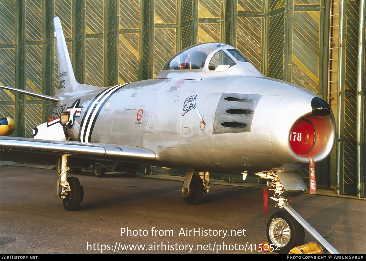 Aircraft Photo of G-SABR / 8178 | North American F-86A Sabre | USA - Air Force | AirHistory.net #415052