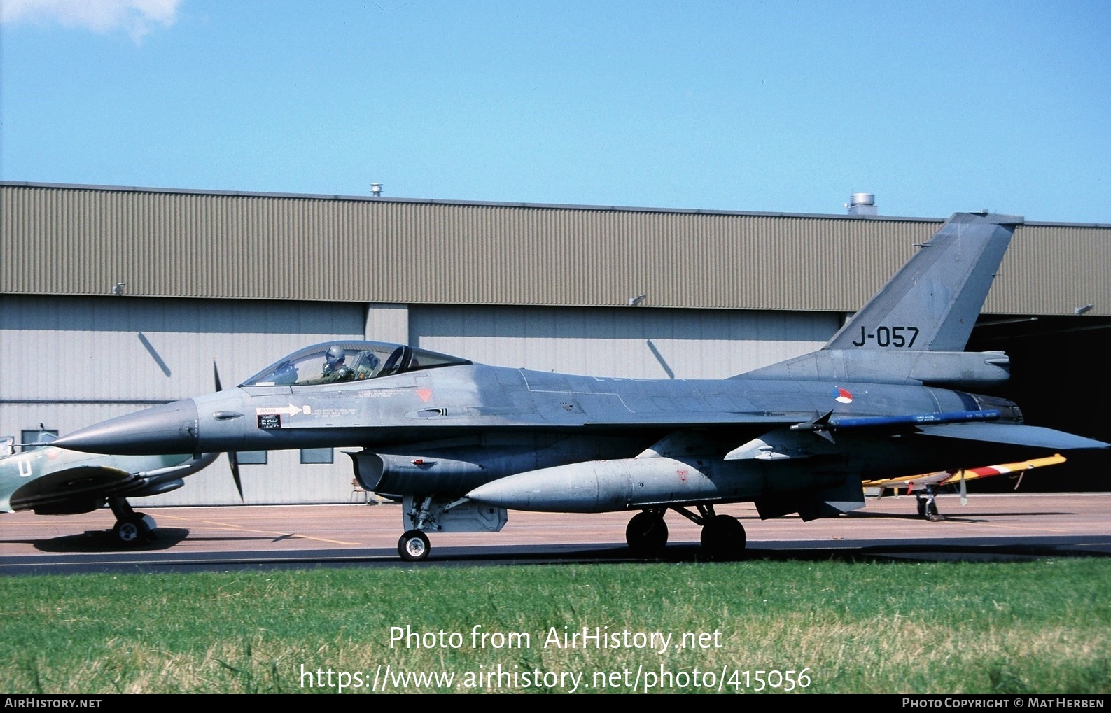 Aircraft Photo of J-057 | General Dynamics F-16AM Fighting Falcon | Netherlands - Air Force | AirHistory.net #415056