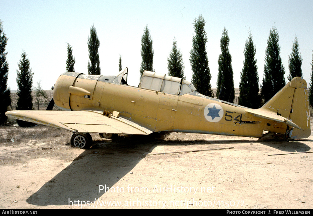 Aircraft Photo of 54 | North American AT-6A Texan | Israel - Air Force | AirHistory.net #415072