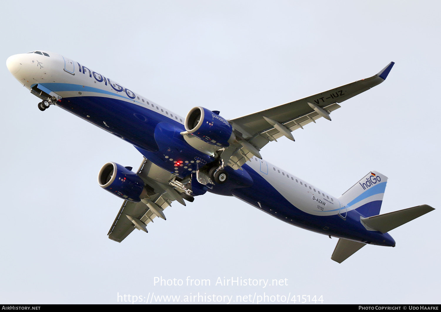 Aircraft Photo of D-AZAW / VT-IUZ | Airbus A321-251NX | IndiGo | AirHistory.net #415144