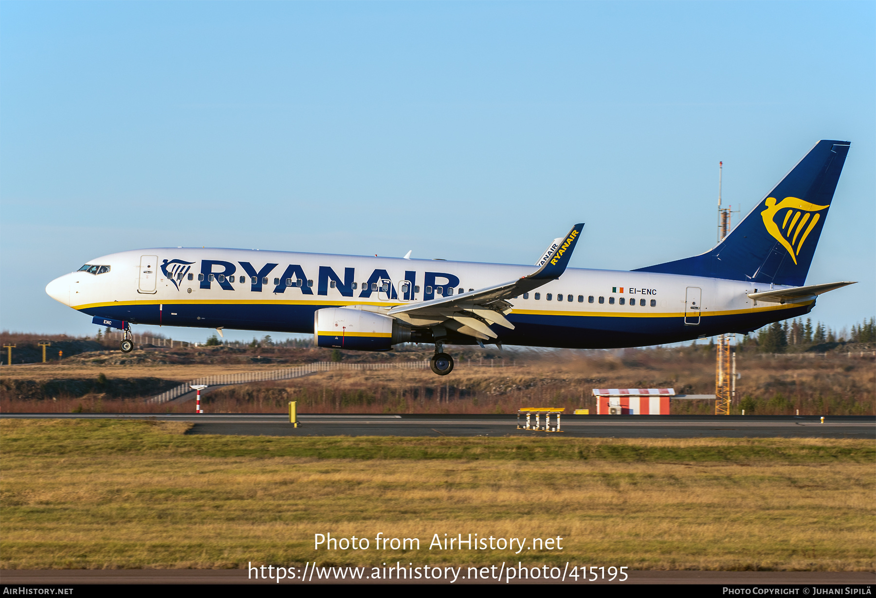 Aircraft Photo of EI-ENC | Boeing 737-8AS | Ryanair | AirHistory.net #415195