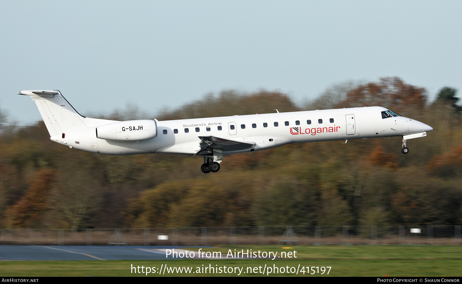 Aircraft Photo of G-SAJH | Embraer ERJ-145EU (EMB-145EU) | Loganair | AirHistory.net #415197