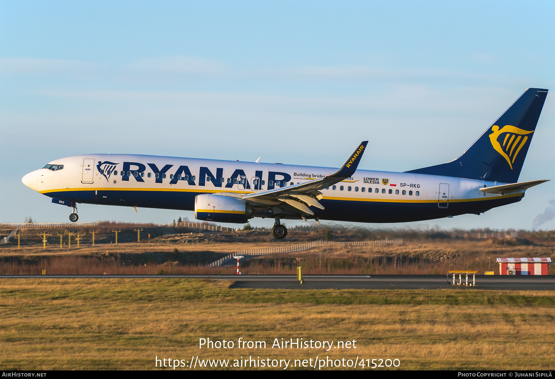 Aircraft Photo of SP-RKG | Boeing 737-800 | Ryanair | AirHistory.net #415200