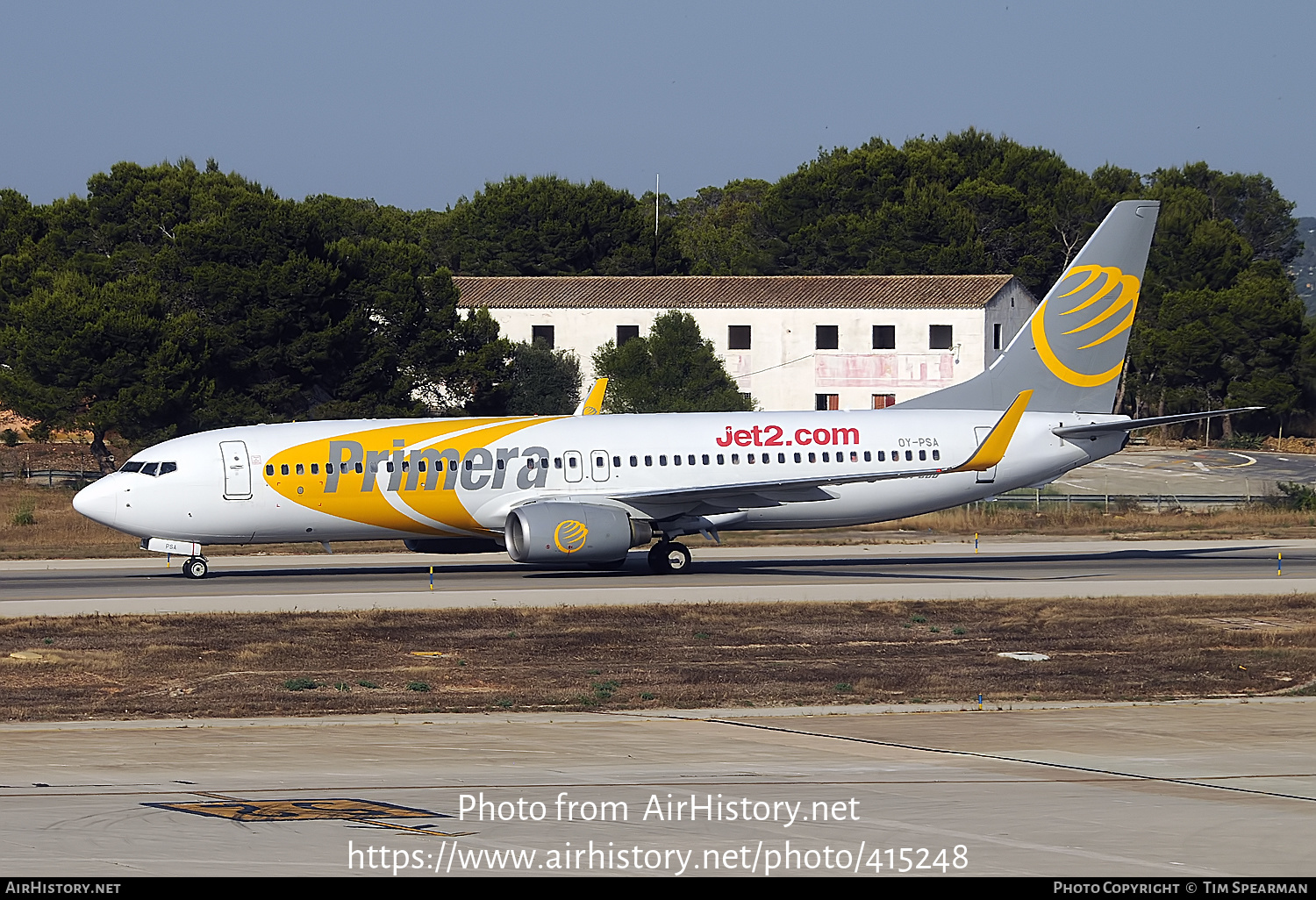 Aircraft Photo of OY-PSA | Boeing 737-8Q8 | Primera Air | AirHistory.net #415248