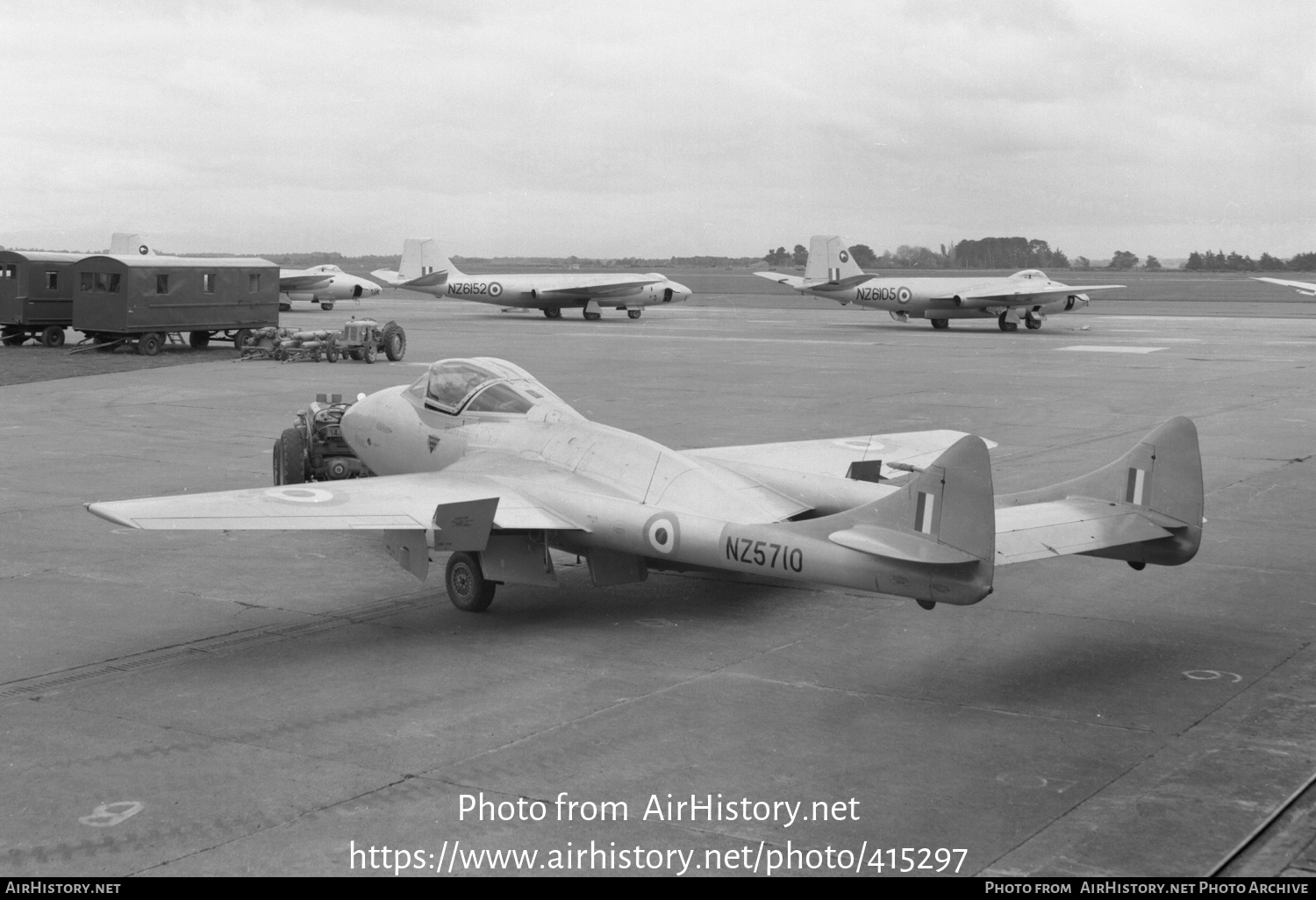 Aircraft Photo of NZ5710 | De Havilland D.H. 115 Vampire T11 | New Zealand - Air Force | AirHistory.net #415297