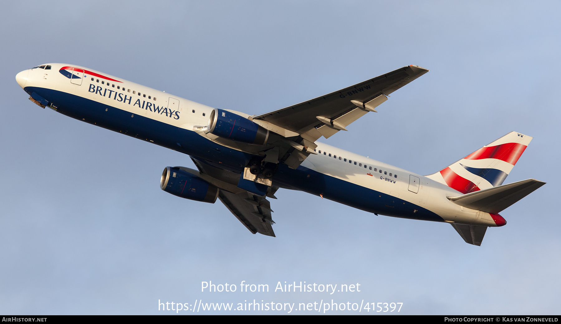 Aircraft Photo of G-BNWW | Boeing 767-336/ER | British Airways | AirHistory.net #415397