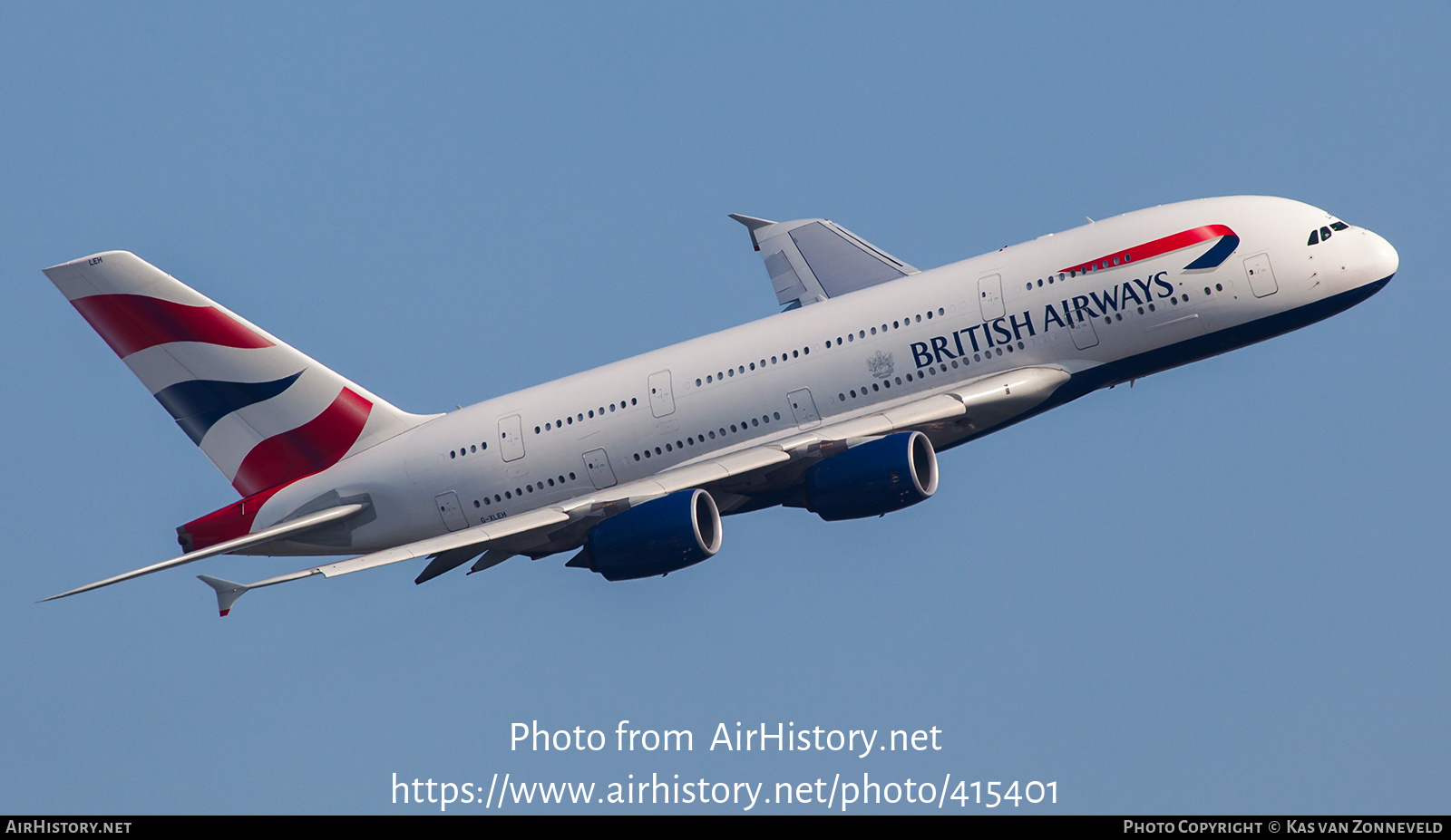 Aircraft Photo of G-XLEH | Airbus A380-841 | British Airways | AirHistory.net #415401