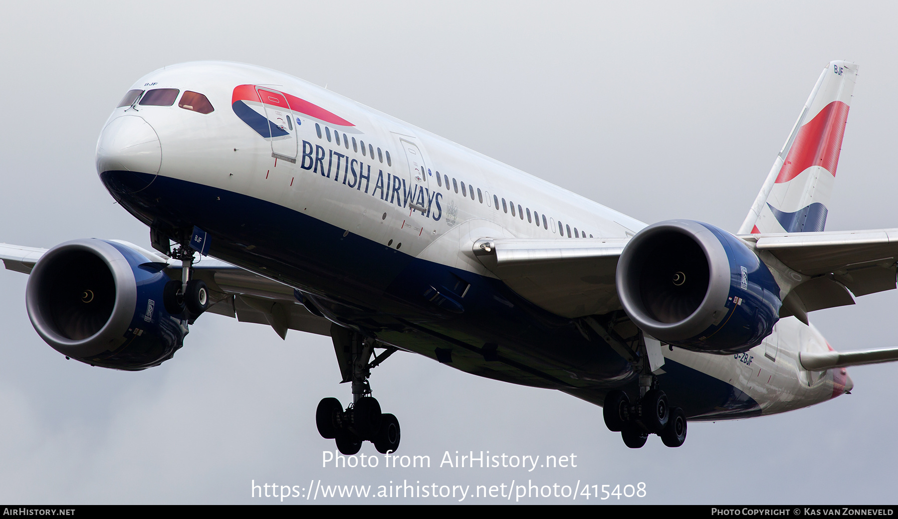 Aircraft Photo of G-ZBJF | Boeing 787-8 Dreamliner | British Airways | AirHistory.net #415408