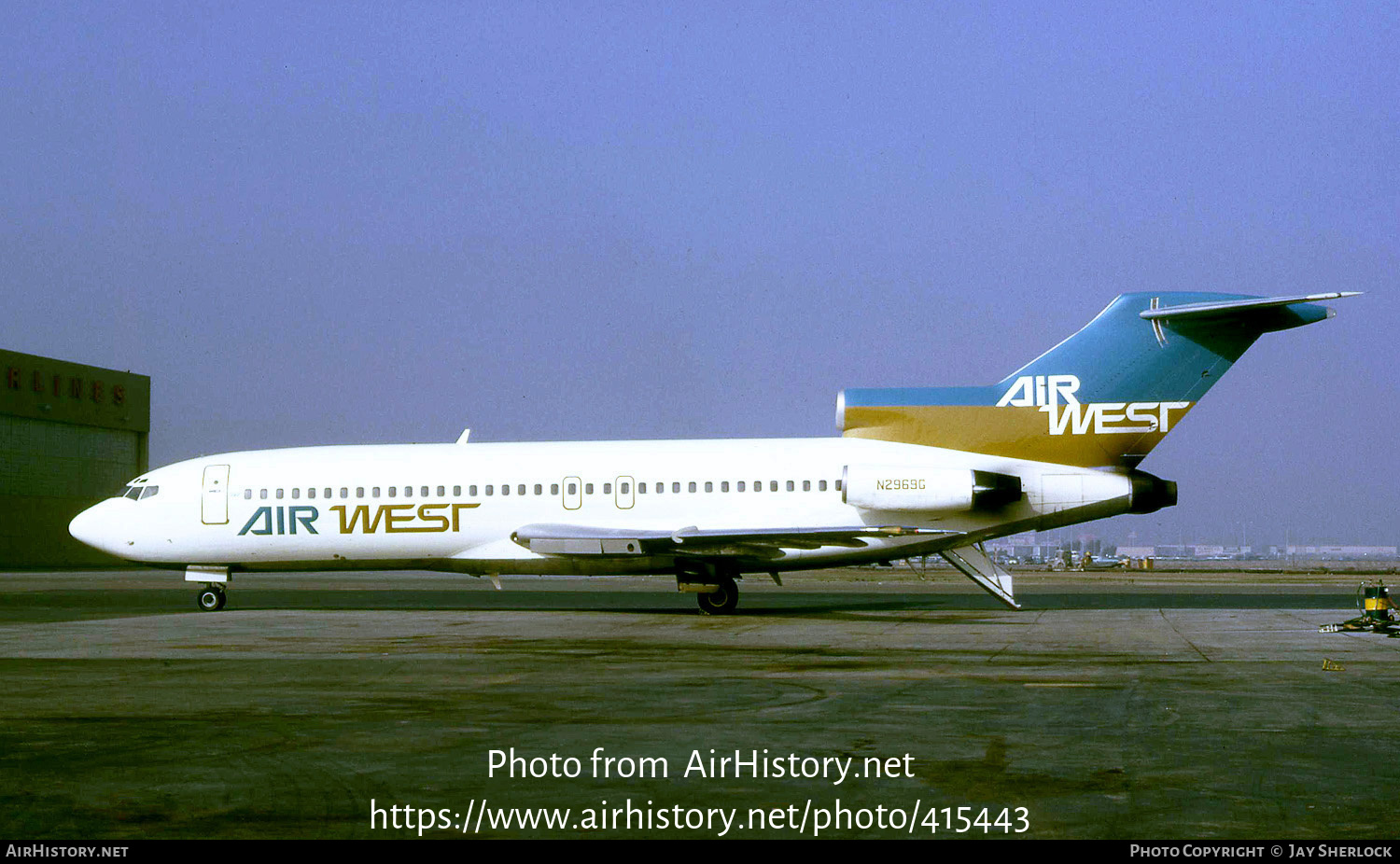 Aircraft Photo of N2969G | Boeing 727-193 | Air West | AirHistory.net #415443