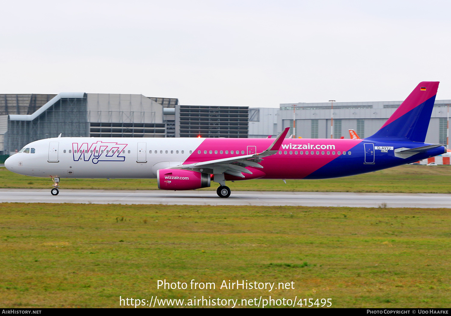 Aircraft Photo of D-AVYJ | Airbus A321-231 | Wizz Air | AirHistory.net #415495