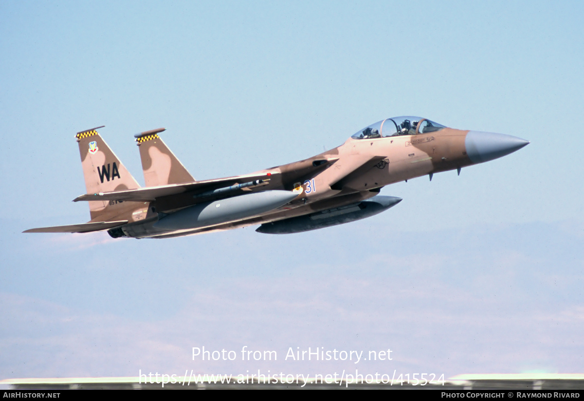 Aircraft Photo of 85-0131 / AF85-131 | McDonnell Douglas F-15D Eagle | USA - Air Force | AirHistory.net #415524