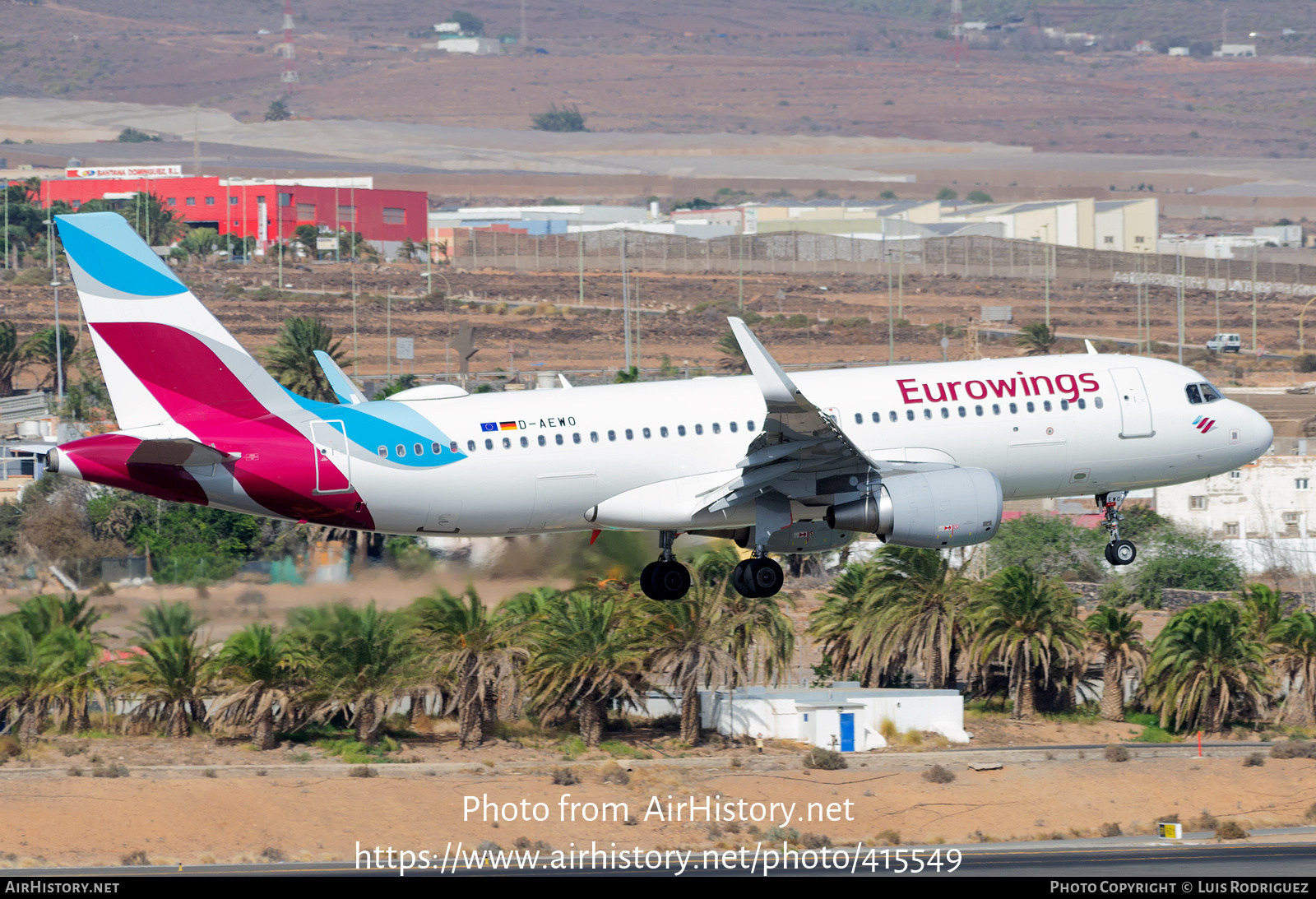 Aircraft Photo of D-AEWO | Airbus A320-214 | Eurowings | AirHistory.net #415549