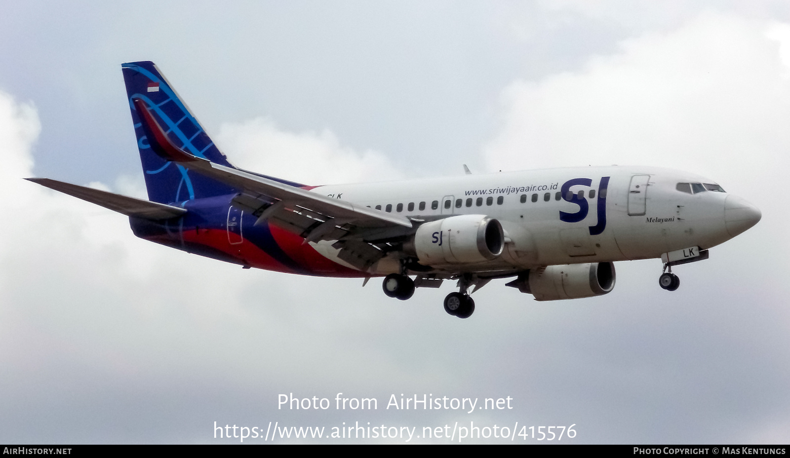 Aircraft Photo of PK-CLK | Boeing 737-524 | Sriwijaya Air | AirHistory.net #415576