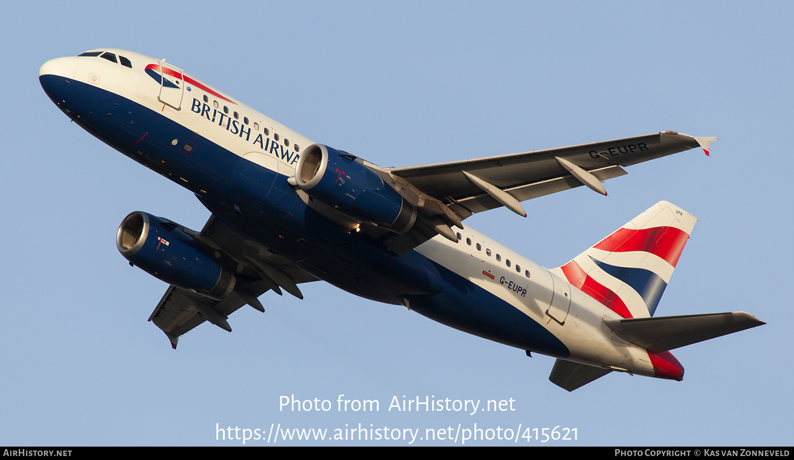 Aircraft Photo of G-EUPR | Airbus A319-131 | British Airways | AirHistory.net #415621