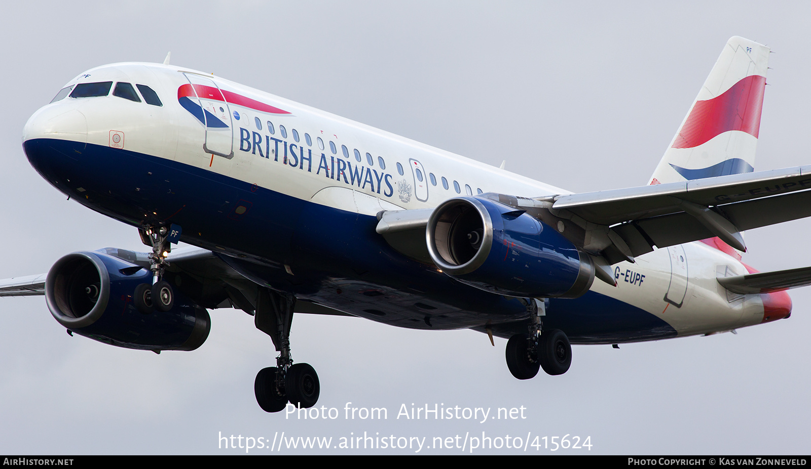 Aircraft Photo of G-EUPF | Airbus A319-131 | British Airways | AirHistory.net #415624