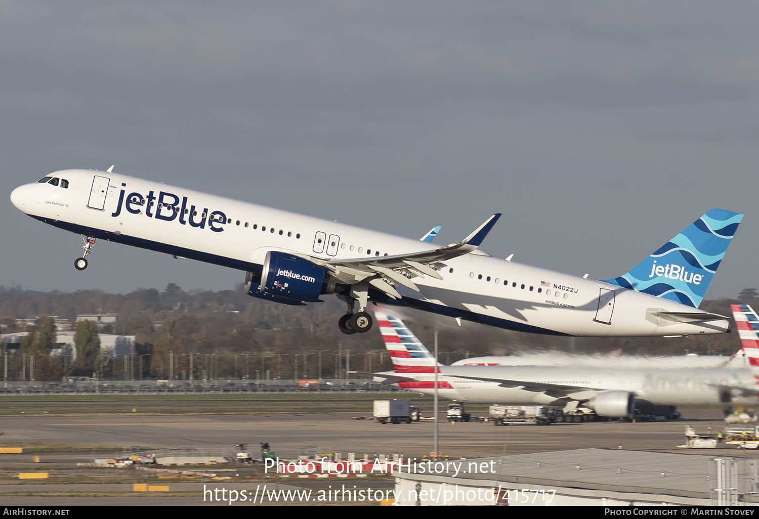 Aircraft Photo of N4022J | Airbus A321-271NXLR | JetBlue Airways | AirHistory.net #415717