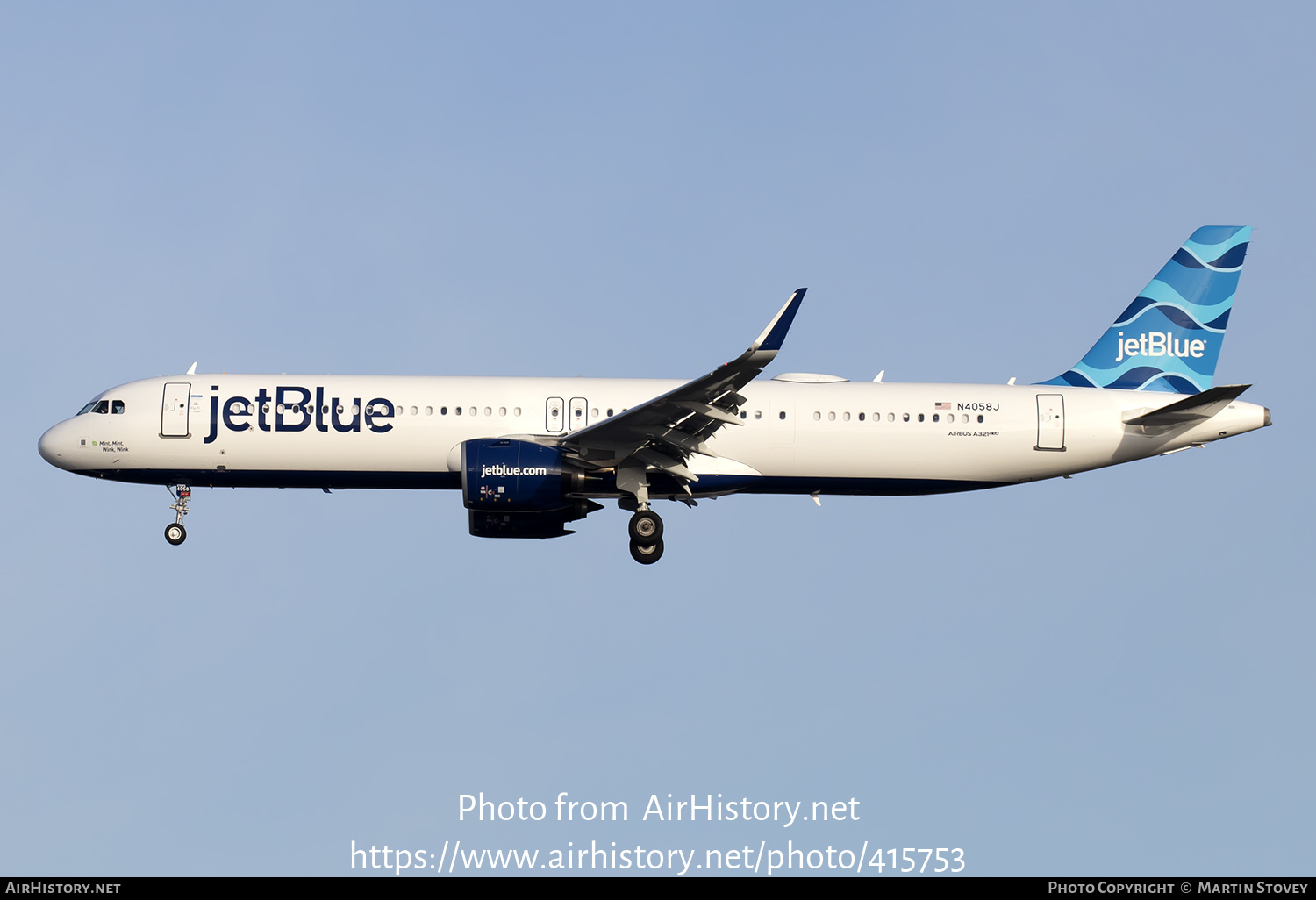 Aircraft Photo Of N4058J | Airbus A321-271NX | JetBlue Airways ...