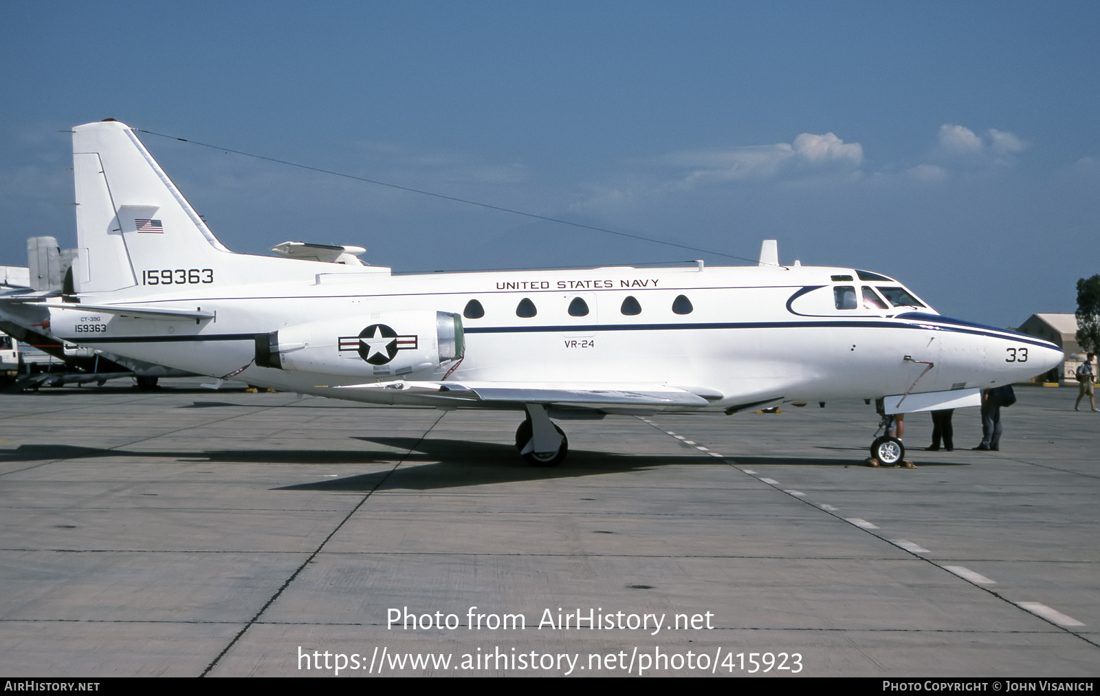 Aircraft Photo of 159363 | North American Rockwell CT-39G | USA - Navy | AirHistory.net #415923