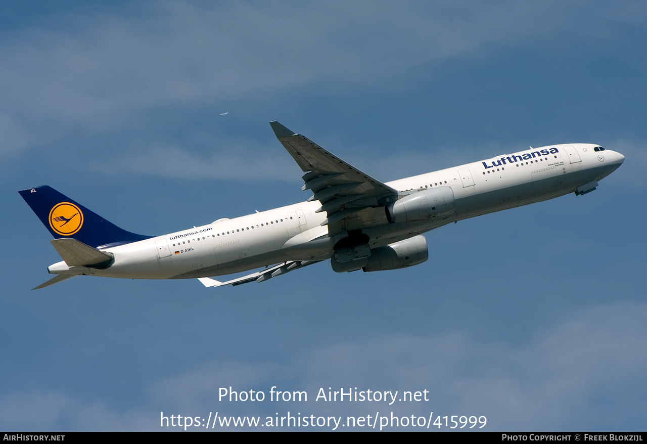 Aircraft Photo of D-AIKL | Airbus A330-343 | Lufthansa | AirHistory.net #415999