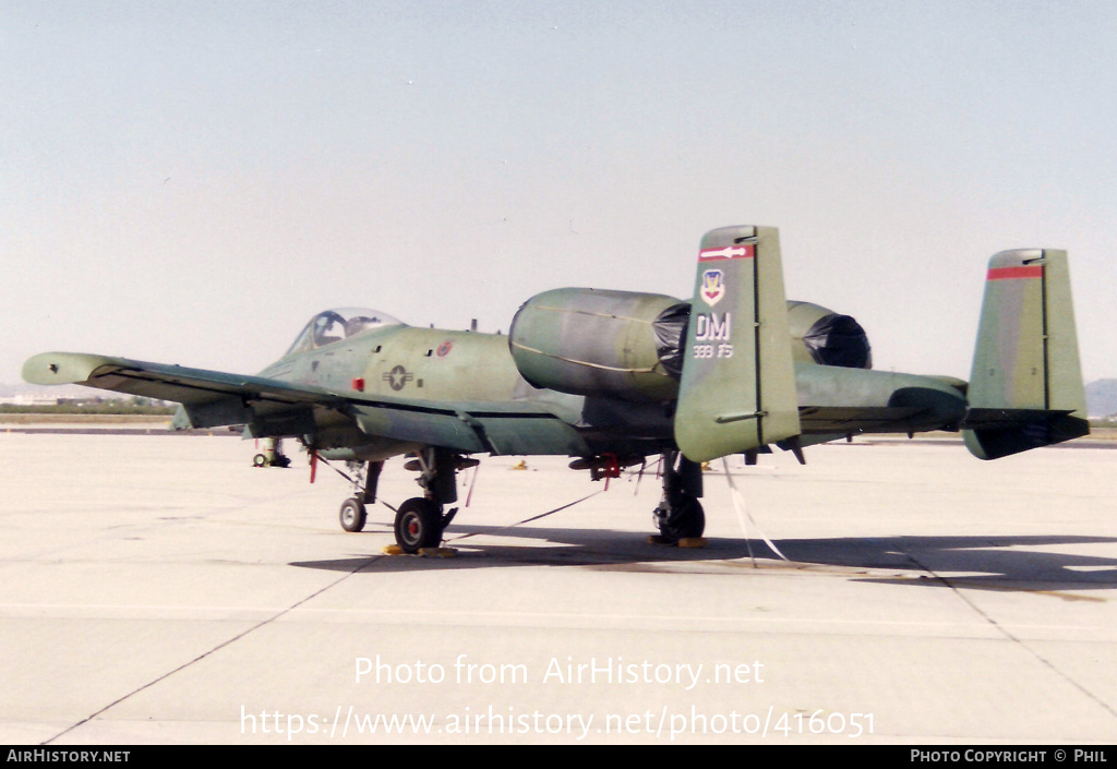 Aircraft Photo of 77-0222 / 222 | Fairchild A-10A Thunderbolt II | USA - Air Force | AirHistory.net #416051