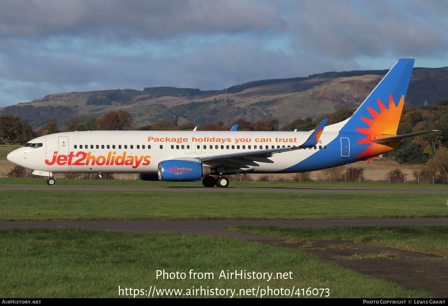 Aircraft Photo of G-DRTG | Boeing 737-8BK | Jet2 Holidays | AirHistory.net #416073