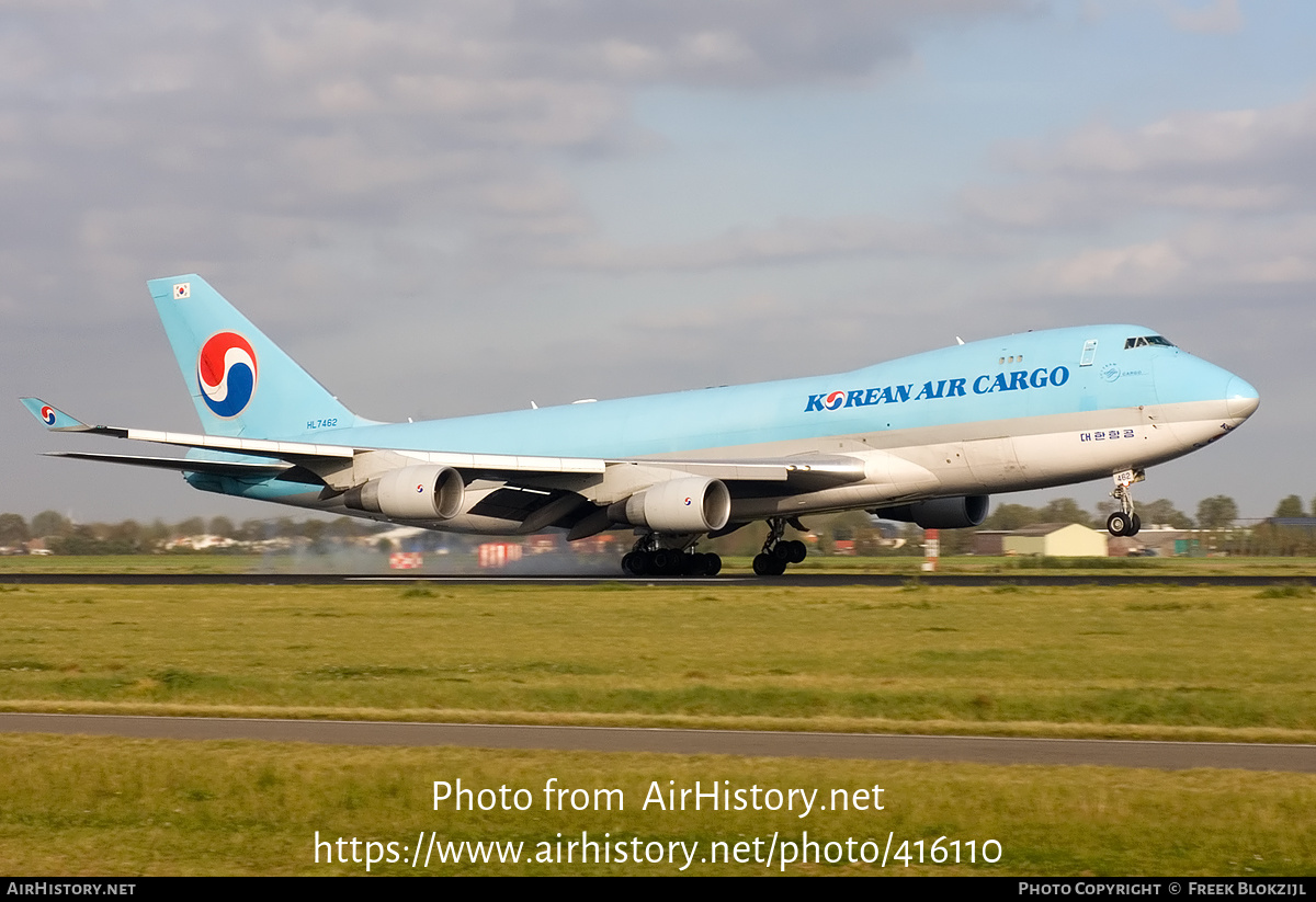 Aircraft Photo of HL7462 | Boeing 747-4B5F/SCD | Korean Air Cargo | AirHistory.net #416110