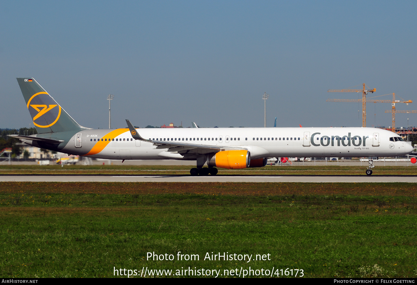 Aircraft Photo of D-ABOK | Boeing 757-330 | Condor Flugdienst | AirHistory.net #416173