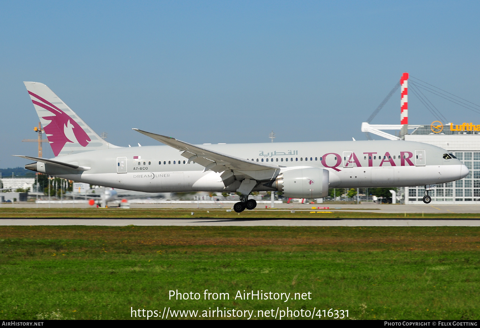 Aircraft Photo of A7-BCO | Boeing 787-8 Dreamliner | Qatar Airways | AirHistory.net #416331