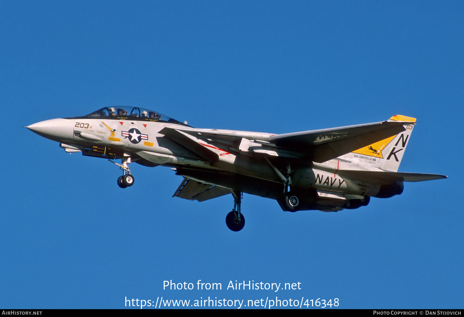 Aircraft Photo of 161608 | Grumman F-14A Tomcat | USA - Navy | AirHistory.net #416348