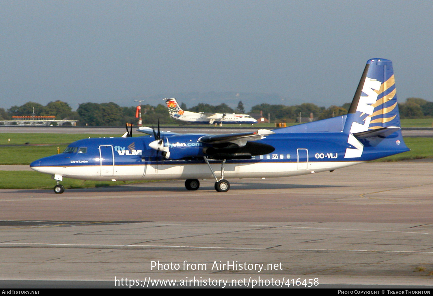 Aircraft Photo of OO-VLJ | Fokker 50 | VLM Airlines | AirHistory.net #416458