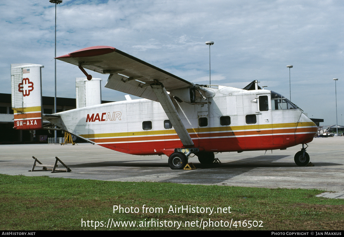 Aircraft Photo of 9M-AXA | Short SC.7 Skyvan 3-100 | Malaysia Air Charter - MAC | AirHistory.net #416502