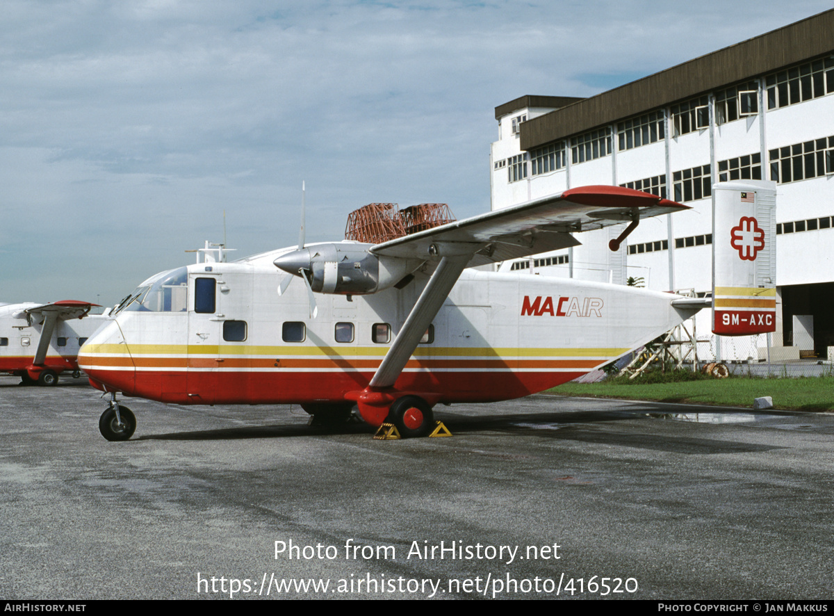 Aircraft Photo of 9M-AXC | Short SC.7 Skyliner 3A-200 | Malaysia Air Charter - MAC | AirHistory.net #416520