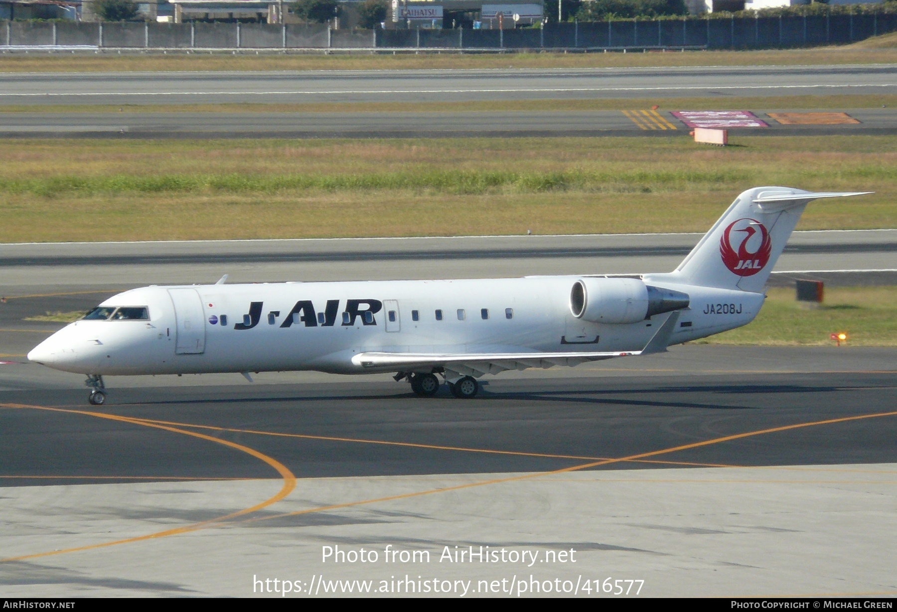 Aircraft Photo of JA208J | Bombardier CRJ-200ER (CL-600-2B19) | J-Air | AirHistory.net #416577