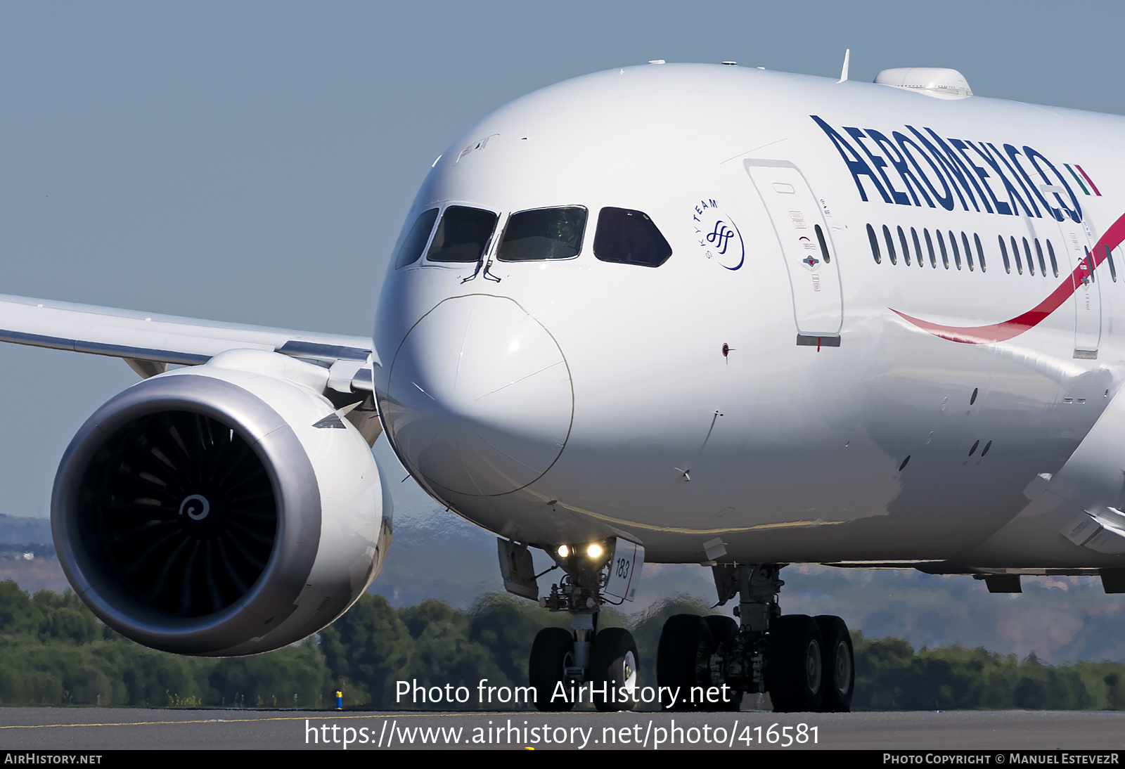 Aircraft Photo of N183AM | Boeing 787-9 Dreamliner | AeroMéxico | AirHistory.net #416581