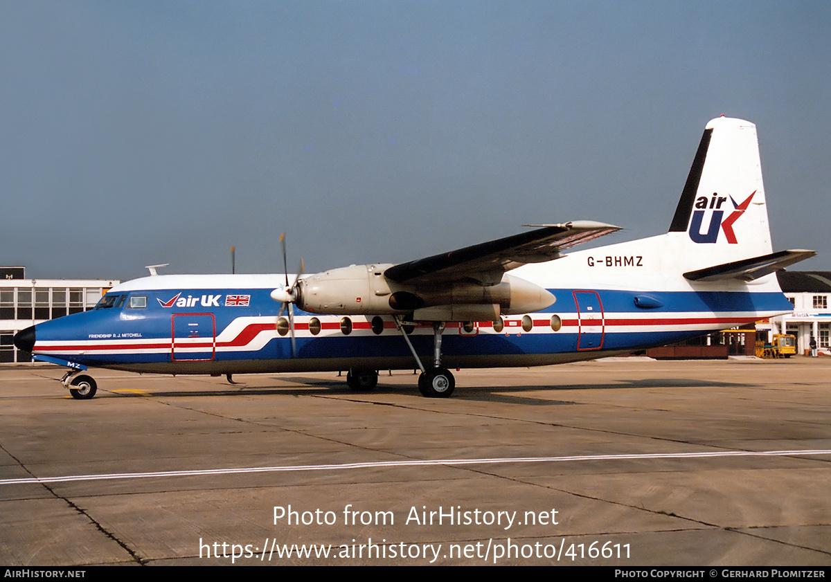 Aircraft Photo of G-BHMZ | Fokker F27-200 Friendship | Air UK | AirHistory.net #416611