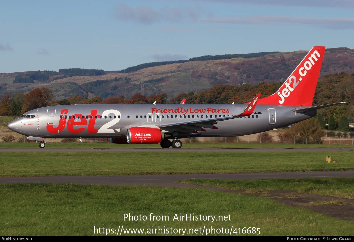 Aircraft Photo of G-JZBL | Boeing 737-800 | Jet2 | AirHistory.net #416685