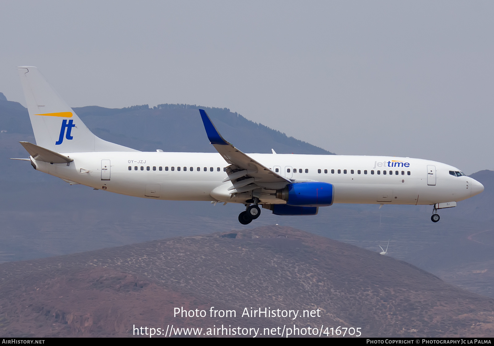 Aircraft Photo of OY-JZJ | Boeing 737-82R | Jettime | AirHistory.net #416705