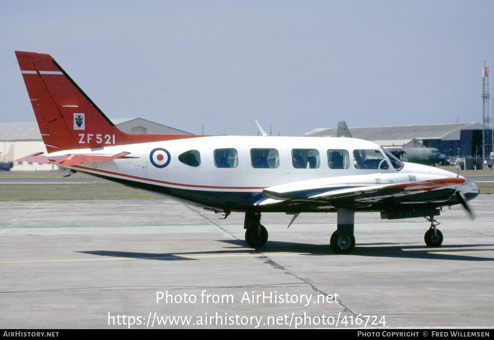 Aircraft Photo of ZF521 | Piper PA-31-350 Navajo Chieftain | UK - Air Force | AirHistory.net #416724